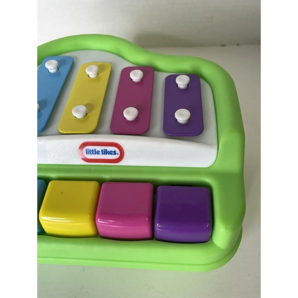 Little Tikes Baby Toddler Xylophone Piano Tap a Tune Green HTF VGC Fast Shipping